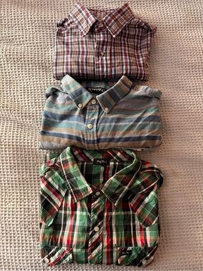 Lot of 3 - Men’s Plaid and Striped Shirt | 3 for 1